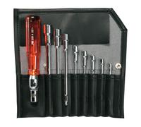 PB Swiss Tools PB Swiss Tools Assortiment de clésà douilles, 9 pièces, avec poignée rabattable, enétui, Nombre de pièces: 9 Quantité:9