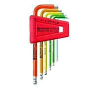 PB Swiss Tools PB Swiss Tools Jeu de clés coudées 6 pièces 1,5-5mm Rainbow en support plastique Quantité:1