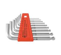 PB Swiss Tools PB Swiss Tools Jeu de clés mâles coudées 6 pans, avec tête sphérique chromé, Nombre de tournevis: 9 Quantité:1