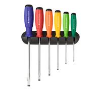 PB Swiss Tools PB Swiss Tools Jeu de tournevis pour visà fente, avec manche bimatière SwissGrip, Nombre de tournevis: 6 Quantité:1