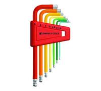 PB Swiss Tools PB Swiss Tools RainBow Jeu de clés hexagonales 7 pcs 1,5-6 mm avec support plastique Quantité:1