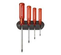PB Swiss Tools Jeu de 4 tournevis PH dans support mural Classic