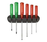 PB Swiss Tools PB Swiss Tools Set de tournevis 6 pièces fente PZ avec support mural Classic Quantité:1