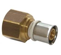 PB TUB Femelle fixe laiton à sertir pour systèmes multicouches 1" - 32mm - Raccord et tube