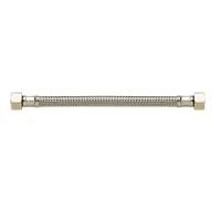 PB TUB Flexible Tressé Inox Série PLUS - Sanitaire - Ø8mm - Femelle/Femelle égale 15x21 - L1500mm - Raccord et tube