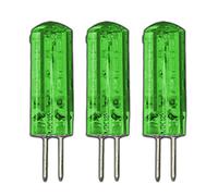 PB-Versand Lot de 3 ampoules LED G4 1,5 W à intensité variable Vert 12 V DC 24 SMD Lumière verte