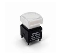 PB06-B Series Square 15 * 15mm Illuminated SPST Momentary Self-Return Tactile Push Button Switch for Video Processor AUOQKQUT(White LED)