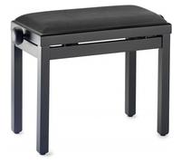 PB39 BKM VBK Banquette Piano Noir mat velours noir