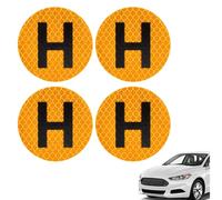PBAHAUP Autocollant pour Véhicule Historique, Pack de 4 Autocollants Rétro Réfléchissants pour Voitures Anciennes et Collection, Résistant aux Intempéries et Facile à Appliquer
