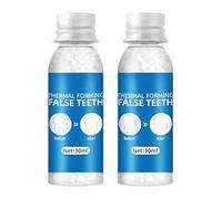 PBAHAUP Kit de Réparation Dentaire Dent Provisoire Solide, Perles de Remplissage Dentaire pour un Sourire Confiant, Solution d'Urgence pour Dents Cassées, Manquantes ou Détachées, 2 Pièces
