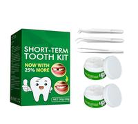 PBAHAUP Kit de Réparation Dentaire et Dent Provisoire, 1 Kit Complet avec Perles de Remplissage Solides, Solution d'Urgence pour Dents Cassées, Fêlées ou Manquantes, Prothèse Dentaire Temporaire