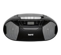 PBB 1 Boombox portable compacte avec lecteur CD, lecteur cassette et radio FM