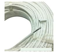 PBDEIOEOE Câble haute température, câble flexible en mica, Tailles multiples blanches tressées par fibre de verre isolées mica fil chauffant nichrome Temp(16 square 300 degre)