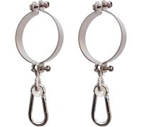 PBDEIOEOE Crochets pour balançoires, Crochets pour hamacs, Lot de 2 Crochets pivotants, Anneau Levage Porteur, Barre Horizontale, Boucle, Accessoires, Fixation Tube Rond(43 47 mm)