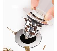 PBDEIOEOE Dispositif Anti-refoulement, Bouchon for lavabo de Cuisine/Salle Bain, Filtre à Ressort, Attrape-Cheveux, passoire for Baignoire