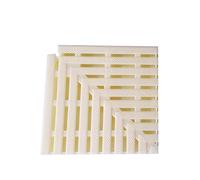 PBDEIOEOE Grille de Drainage à débordement, Grille de Drainage d'angle en Plastique for Piscine, Salle de Bain, terrasse, allée, Plusieurs Tailles(Width 30cm/1pieces)