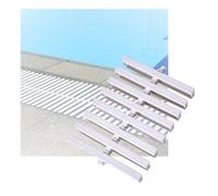 PBDEIOEOE Grille de Drainage à débordement, Grille de trop-Plein emboîtable en Plastique for Piscine et Autres, Plusieurs Tailles(18x100CM/10pieces)