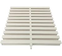 PBDEIOEOE Grille de Drainage à débordement, Grilles de Drainage de Piscine en PVC, Lot de 1 à 20, Tailles Multiples, Blanches(White 7.1in,4pcs)