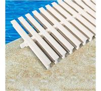 PBDEIOEOE Grille de Drainage à débordement, Grilles de Drainage et de débordement de Piscine en Plastique PPS, Blanches, Plusieurs Tailles(18cm)