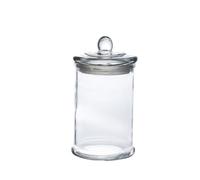 PBDEIOEOE Pots à confiture, Glass Food Storage Jar With Lid Pack Of 2 Clear Multiple Sizes(350ml)