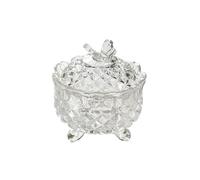 PBDEIOEOE Pots à confiture, Glass Storage Jar For Candy Dried Fruit Cookies Sugar Jewelry With Lid Multicolor(Clear2)