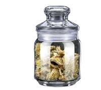 PBDEIOEOE Pots à confiture, Pack Of 2 Glass Food Storage Jar With Lid Multiple Capacities(500ml)