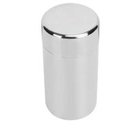 PBDEIOEOE Pots à confiture, Storage Jar Pack of 2 Stainless Steel Sealed Container for Tea Coffee Nuts Dried Fruit Silver(400ML)
