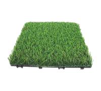 PBDEIOEOE Tapis en Gazon Artificiel carré, Dalles de Gazon synthétique, 1 pièce 30,00 x, 3, cm, à emboîter, for décoration Jardin, terrasse, extérieur, réaliste