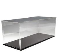 PBDEIOEOE Vitrine en Acrylique, Boîte empilable Transparente, for Objets de Collection, Figurines, Voitures, Baseball, Artisanat, Protection de Rangement, à Monter soi-même(55X30X30CM)