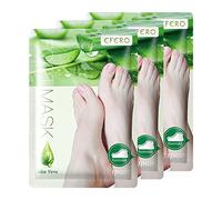 PBeauty Cosmetic Accessoires | Chaussettes de masque pour les pieds à l'aloe vera | Exfoliant pour les pieds pour éviter les peaux sèches et craquelées | Exfoliation des pieds pour une peau pure (3
