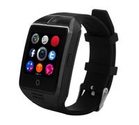 PBFELY Q18 Montre connectée Bluetooth avec appareil photo pour homme et femme Noir
