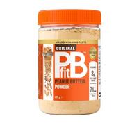 PBfit Original Beurre de Cacahuète en Poudre - Poudre d'Arachides Riche en Protéines et Pauvre en Matières Grasses - Protéines Végétales pour Smoothies, Desserts, Petits Déjeuners... - Pot 425 g
