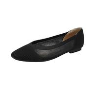 PBHGMGEBLV Chaussures Plates Creuses en Maille tricotée for Femmes(Black,41EU)