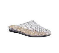 PBHGMGEBLV Pantoufles Tendance for Femmes, Chaussures en gelée, Bout fermé, Demi-Pantoufles, Chaussures d'été polyvalentes, Chaussures de Plage décontractées(White,37EU)