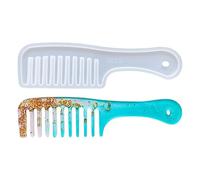 Pbi de peignage, moules de peigne en silicone - Moule réutilisable de brosse à cheveux - Moules de silicone pour balayage de cheveux moules de bijoux artisanaux pour l'accessoire de fusion