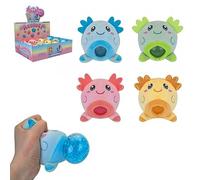 PBJ's Balle en Peluche Axolotl de Couleurs Assorties (8 cm) - Jouet Adorable et câlin, Parfait Anti-Stress, Cadeau de fête pour Enfants et Adultes