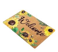 PBNANHGZZ Tapis Aquarelle de Bienvenue Tournesol, 1 pièce, Abeille, for Porte Notre Maison d'hôtes(40x60cm-Felt)