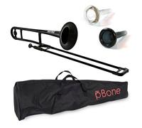 pBone 700645 Trombone avec Embouchure et Housse, Noir
