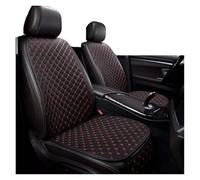 Pbqenxb Housse de Sieges Auto Housse Siège Auto en Cuir Synthétique pour Mitsubishi pour Outlander pour ASX pour Eclipse pour Lancer(Black Red 2 Seat)