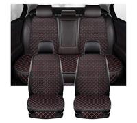 Pbqenxb Housse de Sieges Auto Housse Siège Auto en Cuir Synthétique pour Mitsubishi pour Outlander pour ASX pour Eclipse pour Lancer(Black Red 5 Seat)