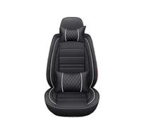 Pbqenxb Housse de Sieges Auto Housse Siège Auto Universelle 5 Places pour A3 pour Sportback A1 A4 A5 A6 A6L A7 A8 A8L(C Black White 5 Seats)