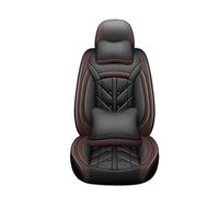Pbqenxb Housse de Sieges Auto Housse Siège Auto Universelle en Cuir PU pour Octavia A7 A5(K Black Coffee 5 Seat)