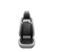 Pbqenxb Housse Sieges Auto Universel pour Chevrolet pour Cruze pour Blazer pour Captiva pour Camaro pour Aveo pour Malibu pour Equinox Siège Cuir PU avec Soutien Lombaire 3D(C Gray 5 Seat)