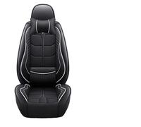 Pbqenxb Housse Sieges Auto Universel pour VW pour Polo pour Atlas pour Jetta pour Bora pour EOS pour Sharan pour Variant pour Beetle pour Scirocco UP Support Lombaire 3D Cuir PU(A-Black White 5 Seat)