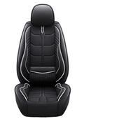 Pbqenxb Housse Sieges Auto Universel pour VW pour Polo pour Atlas pour Jetta pour Bora pour EOS pour Sharan pour Variant pour Beetle pour Scirocco UP Support Lombaire 3D Cuir PU(Black White 5 Seat)