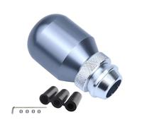 Pbqenxb Levier Changement Vitesse Moteurs Universels Tête Manuelle Rétractable Alliage Aluminium Poignée Longueur Réglable Voiture Pommeau Levier Vitesses(1piece grey)