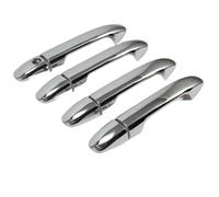 Pbqenxb Voiture Poignées Porte Extérieure Pour Benz Pour Vito W447 Pour Metris Pour Valente Classe V 2014-2020 Style Couvercle Poignée Porte Voiture Noir Brillant(Argent)