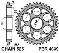 PBR Couronne acier C45 revenu 4639 - 525