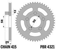 PBR Couronne acier standard - 415, noir