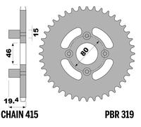 PBR Couronne acier standard - 415, noir